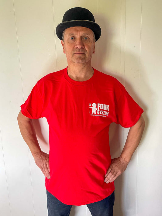 Fork The System T-Shirt – Red | FFH
